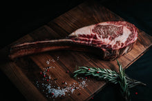 Load image into Gallery viewer, Wagyu 6-7 Tomahawk with garnish
